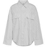 Noisy May - Nmfreja Shirt Wvn Noos - Blouse - Bright White/Black