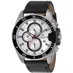 Daniel Klein Mens Quartz horloge, analoge weergave en lederen band DK12035-4, Riem