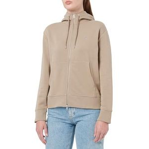 GANT Shield Zip Hoodie, taupe beige, S
