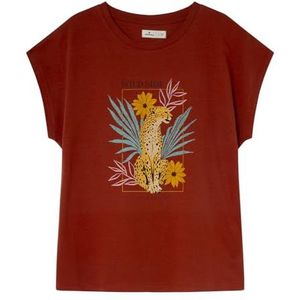 Springfield T-shirt met korte mouwen met afbeelding, Lichtbruin, M