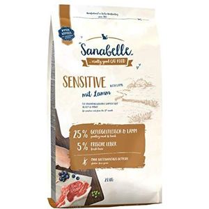 Sanabelle Sensitive met Lam | Droogvoer voor gevoelige katten | 4 x 2 kg
