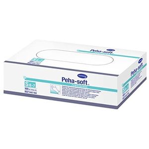 Peha-soft latex poedervrij niet-steriel onderzoekshandschoenen mt. S, 100 stuks