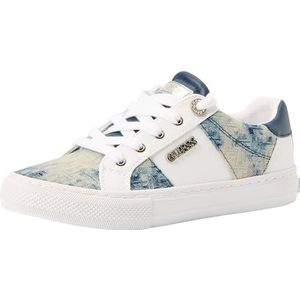 Guess Dames Loven3 Sneaker, 10 M US, Wit Blauw 171, 41 EU