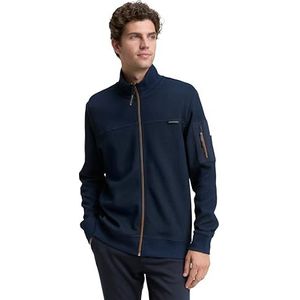 TOM TAILOR Sweatjack voor heren, 10668 - Sky Captain Blue, XXL