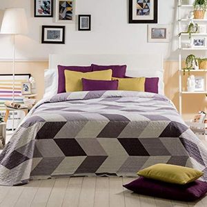 Sancarlos PRADERA – Bedrukte Quilt, 100% Polyester, Paars