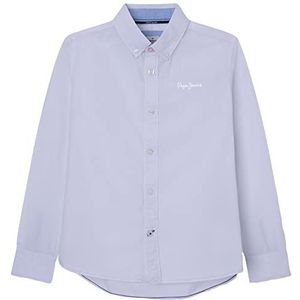 Pepe Jeans Maldon overhemd voor jongens, wit, 4 Jaar