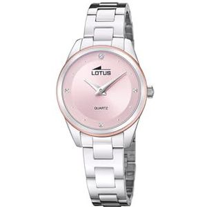 Lotus Dames analoog kwarts horloge met roestvrij stalen armband 18795/3, zilver, Modern