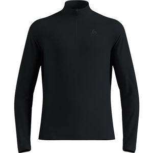 Odlo - Essential Light - Fleecepullover - Zwart - Polyester - Halve Ritssluiting