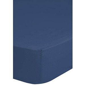 Jersey hoeslaken, denim - 160/180 x 200 cm