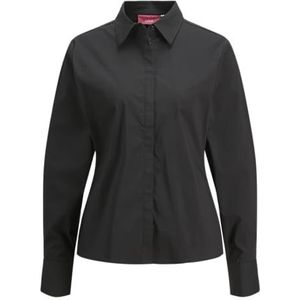 JXSAGA LS Slim Shirt WVN SN, zwart, L