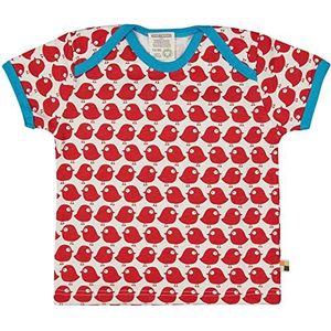 Loud + Proud Unisex - Baby T-shirts Dierprint 204, rood (tomato), 62/68 cm