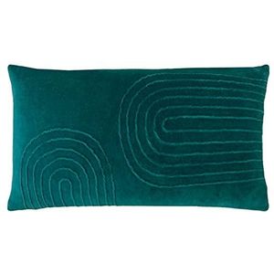 furn. Mangata rechthoekig geplooid katoenen fluwelen veren gevuld kussen