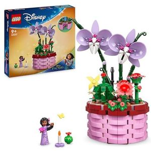 LEGO �ǀ Disney Encanto Isabela's bloempot, Bouwbare Orchidee voor Kinderen, Decoratie Bouwpakket met Poppetje van een Personage uit de Film, Leuk Cadeau voor Meisjes en Jongens 43237