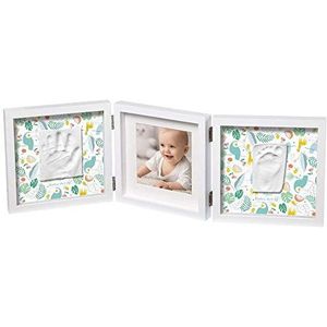 Baby Art Toucans Limited Edition Fotolijst, driedelige fotolijst met gipsafdruk voor baby voetafdruk of handafdruk, mooie herinnering aandenken of cadeau, afmetingen: 20 x 51 x 17 cm