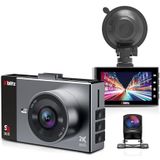 Xblitz - S9 Duo - Dashcam - Zwart - UHD - Ingebouwde Microfoon en Display