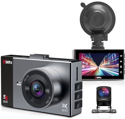 Xblitz - S9 Duo - Dashcam - Zwart - UHD - Ingebouwde Microfoon en Display