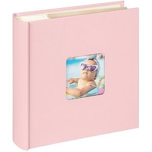 Walther Design Me-110-Br Fotoalbum, Roze, 200 Foto‘S, 10 X 15 Cm, Memo-Insteekalbum Met Omslaguitsparing