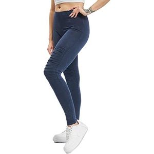 Urban Classics dames Leggings Dames denim jersey leggings, Blauw , 4XL