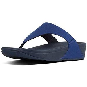 Fitflop Dames LULU teen post-Shimmer platte sandaal, Midnight Navy, 9 UK, Middernacht Marine, 43 EU