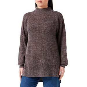 ICHI Dames IHMARAT T-Neck LS2 Pullover 190915/Coffee Bean, XL