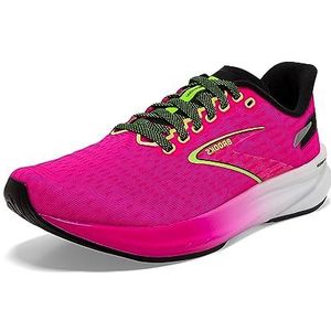 Brooks Hyperion damessneaker, Pink GLO/Green/Black, 42 EU, Roze Glo Groen Zwart, 42 EU