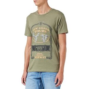 Marvel METLATMTS021 T-shirt, kaki, XL, Khaki (stad), XL