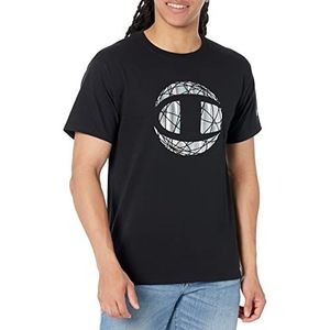 Champion Klassiek Big C Graphic Logo T-shirt voor heren, zwart-586d7a, L