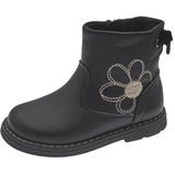 Chicco - Kuitlaarzen - Beige / Zwart - Imitatieleer - Platte Hak