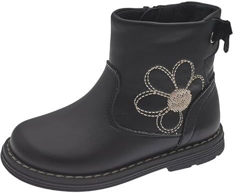 Chicco - Kuitlaarzen - Beige / Zwart - Imitatieleer - Platte Hak