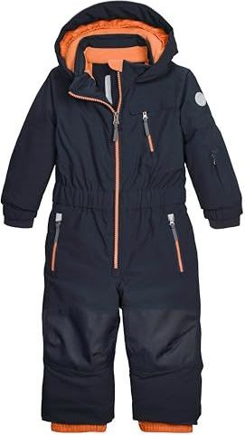 Killtec - FISW 46 MNS ONPC - Ski Overall - Blauw Marine Foncé/Oranje - Kinderen