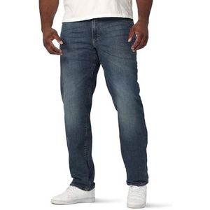 Lee Big-Tall Modern Series Extreme Motion Relaxed Fit Jeans voor heren, Maddox, 42W x 36L