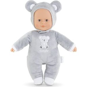 Corolle 9000100610 pop Sweetheart, koala, zachte lichaamspop met capuchon, naamlabel, vanillegeur, 30 cm, vanaf 9 maanden