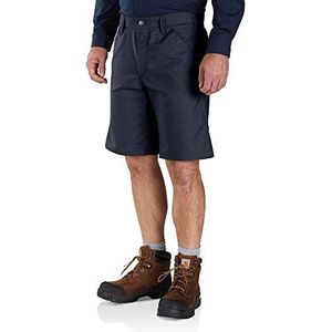 Carhartt Heren Professional Series Rugged Flex Relaxed Fit Canvas Work Shorts, navy, 28