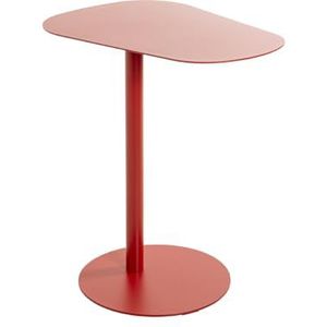 HAKU Möbel Bijzettafel rood, metaal - Maat: B 53 cm x H 60 cm x D 38 cm, Stijl: Modern