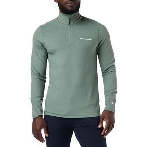 Champion Legacy Micro Polar Fleece - Script Logo Half Zip Top Sweatshirt heren, Verde Blg, S