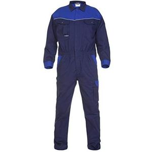 Hydrowear 041035 Piemont Image Line Coverall, 65% Katoen/35% Polyester, 52 Maten, Navy/Royal blauw