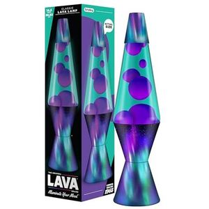 la.va - Aurora Borealis - Tafellamp - Paars en Teal - Hoogte 37 cm - G9 Fitting