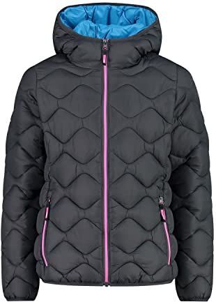 CMP - Meisjesjack - Geometrisch Gestikt - Met Capuchon - Waterafstotend