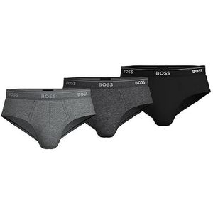 Hugo Boss herenslips (verpakking van 3 stuks), Houtskool/Zwart/Donkergrijs, S