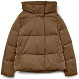 Vmstella - Jas - Winterjas - Hoge Opstaande Kraag - Lange Mouwen - Drukknoopsluiting en Ritssluiting