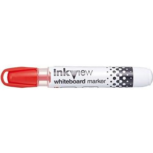 Whiteboard-marker Uni inkview PWB-202 rood conische punt 1,8-2,2 mm doos met 12 stuks.