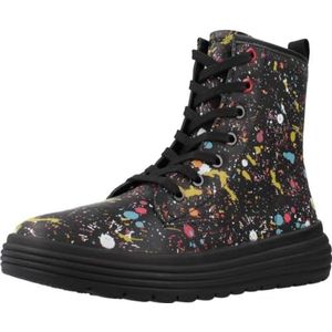 Geox Meisje J Phaolae Girl enkellaars, Black Multicolor, 37 EU
