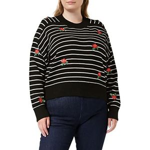 Desigual JERS_Saint Tropez Sweater voor dames, zwart, L