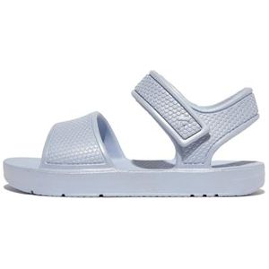 Fitflop Iqushion Shimmer Ergonomische sandalen voor kinderen, uniseks, blauw (Skywash), 27 EU