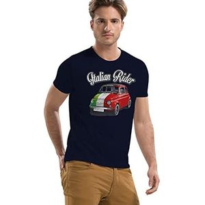 ASIOKA Italian Rider T-shirt, marineblauw, maat S