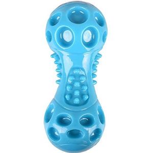FLAMINGO - Wido Squeak dumbbell speelgoed, blauw, 14 cm, TPR. voor honden. - FL-519494