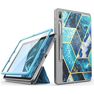 i-Blason Cosmo beschermhoes voor 12,4-inch Samsung Galaxy Tab S7 FE (2021), Ocean Blue