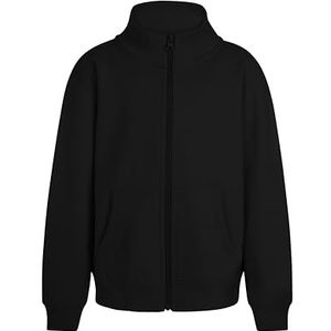 Mukua SZ270K Cooper Kids Sweatshirt voor kinderen, ritssluiting, zwart, maat 9/11, Zwart, 9-11 años