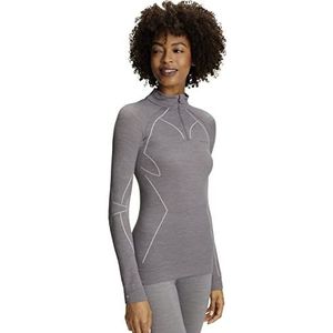 FALKE dames lange mouw shirt Wool-Tech - thermoshirt - grijs (grey-heather)