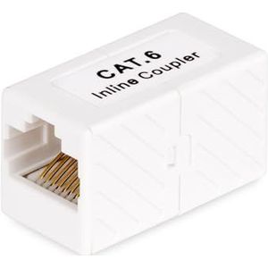 StarTech.com 5-Pack RJ45 Koppelstuk, Inline Cat6 Coupler, Female naar Female (F/F) T568 Connector, UTP Verlengblokje, Unshielded Ethernet Kabel Verlengstuk